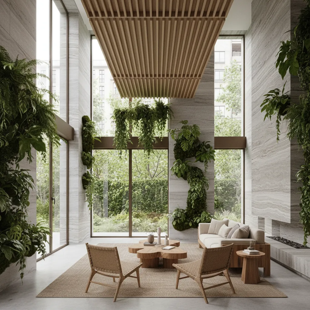 Estilo biofilia en diseño de interiores