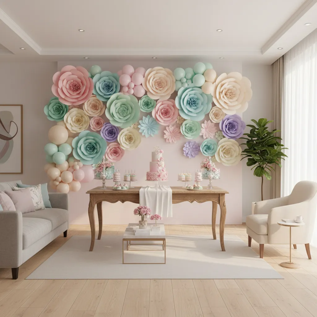 Làm hoa trang trí sinh nhật đẹp đơn giản tại nhà