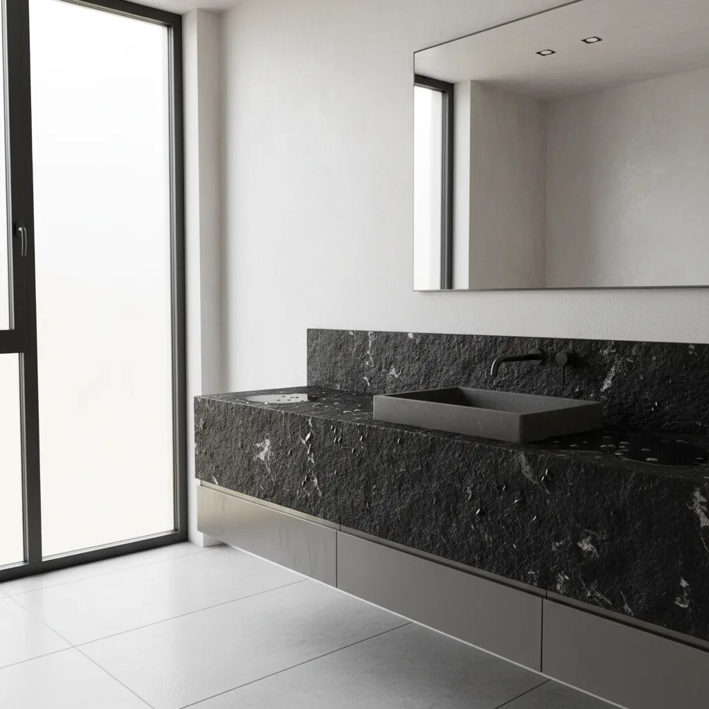 How I Fix Common Problems with Black Bathroom Countertops: Stains, water spots, scratches, and dull surfaces can make black bathroom countertops look messy fast. Here’s how I troubleshoot and restore them from my real design experience.