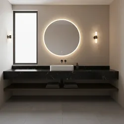 How Lighting Affects the Look of Black Bathroom Countertops