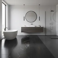 Black Bathroom Floor Materials Compared: Tile, Marble, Vinyl, and Concrete