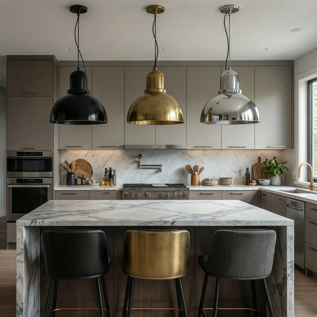 Black vs Brass vs Chrome Kitchen Pendant Lights: Which Finish Works Best?