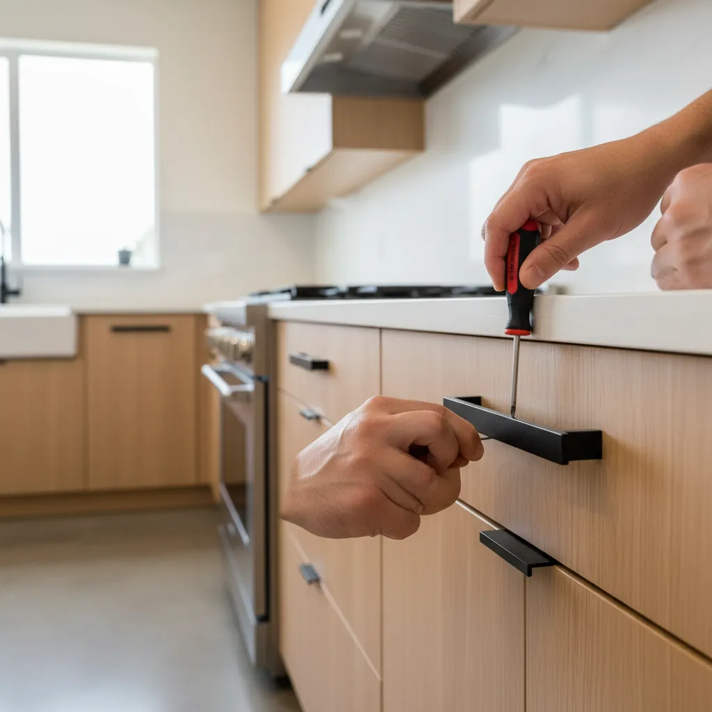Common Problems With Black Cabinet Handles and How to Fix Them: Practical fixes for loose, misaligned, faded, or spinning black cabinet hardware based on real installation and design experience.