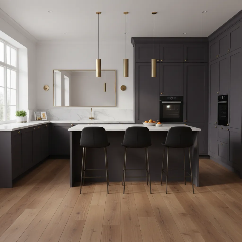 Kitchen design in black currant with 5 stylish ideas