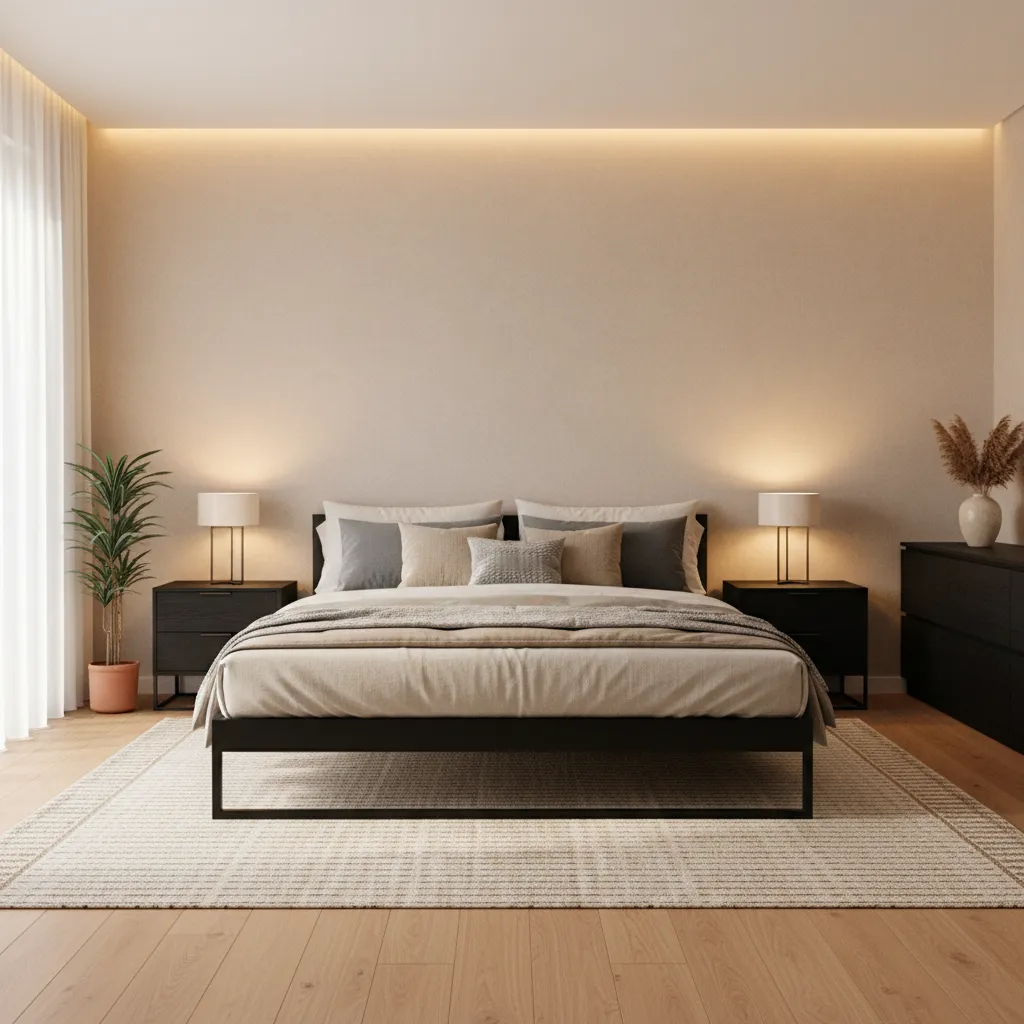 Optimizing Bedroom Design With Black Furniture: Color, Lighting, and Decor Balance