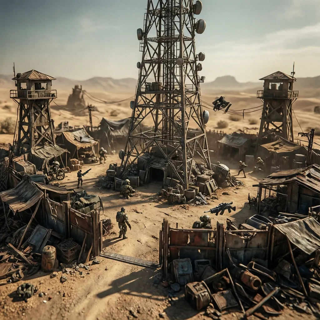 Super mutant encampment near Black Mountain radio tower