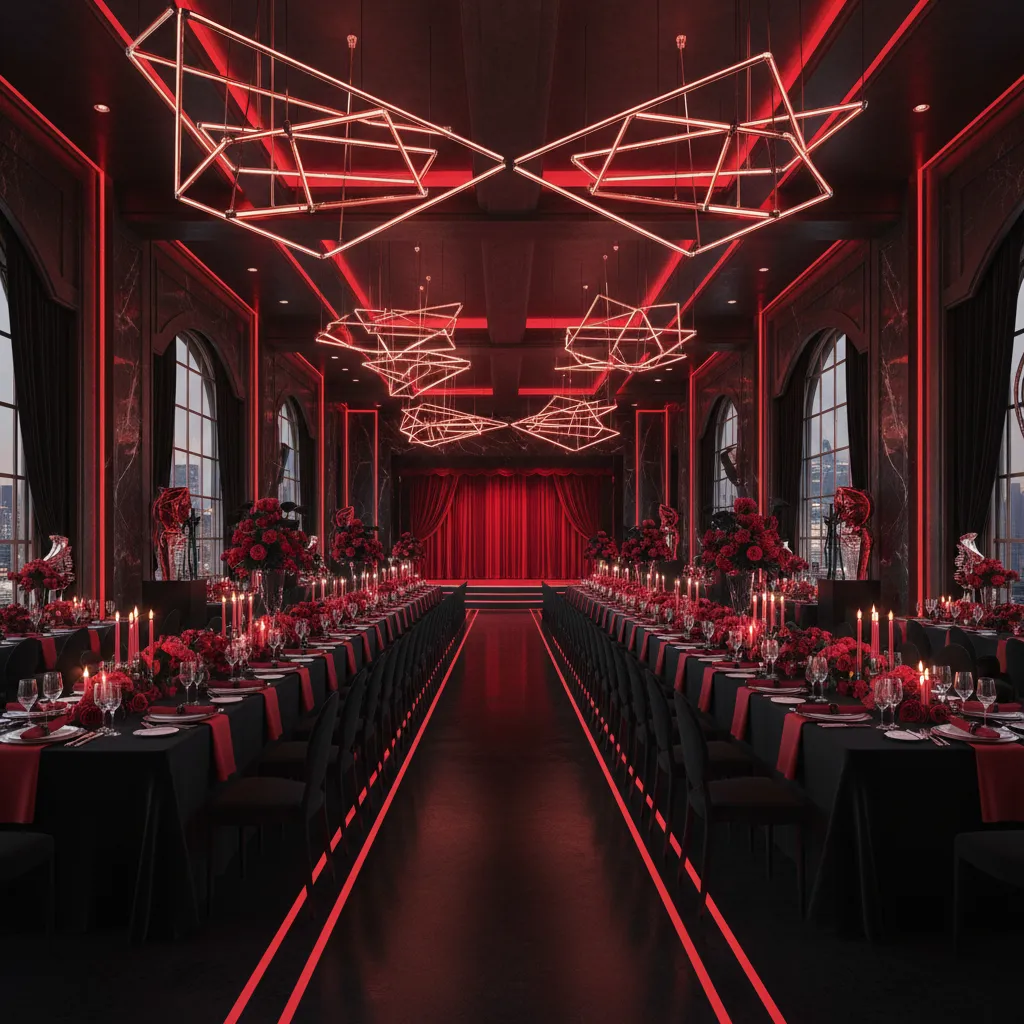 Black and Red Event Themes for Different Occasions