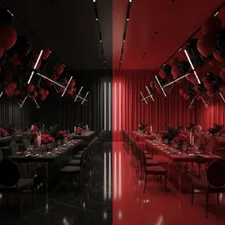 Black vs Red Dominant Party Themes for Maximum Visual Impact