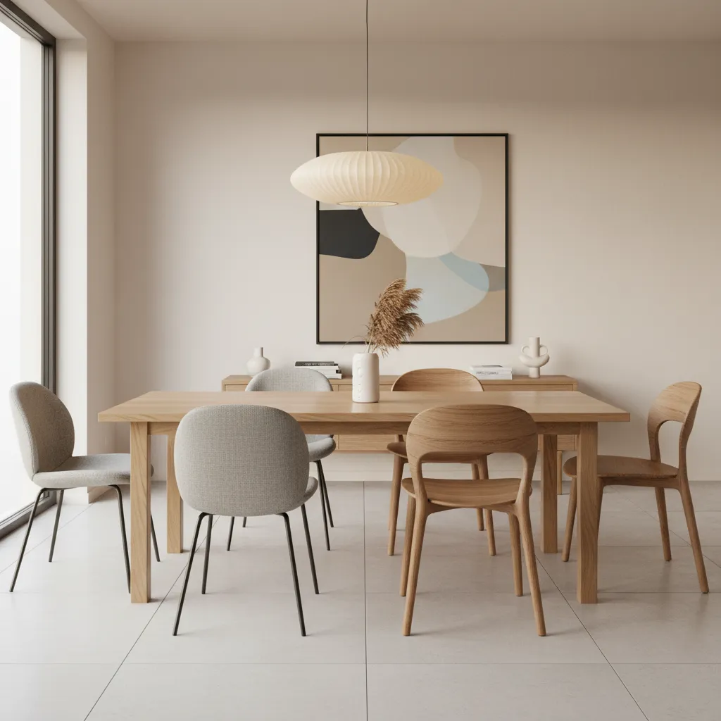 Black Legs vs Wood Legs: Which Dining Chair Style Works Best?: A practical designer’s guide to choosing the right dining chair leg finish for style, light balance, durability, and budget.