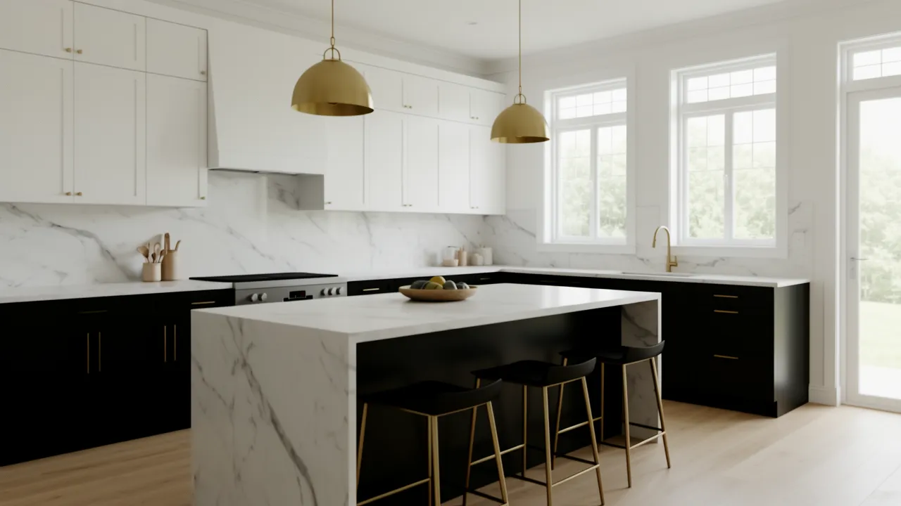 5 Black and White Kitchen Cabinet Designs That Work