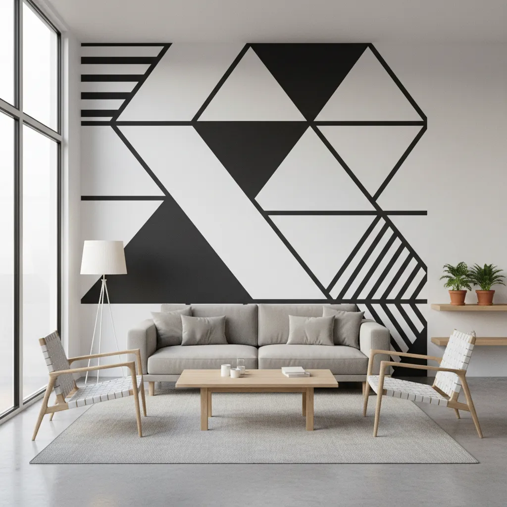 5 Black and White Wall Paint Design Ideas for Modern Homes