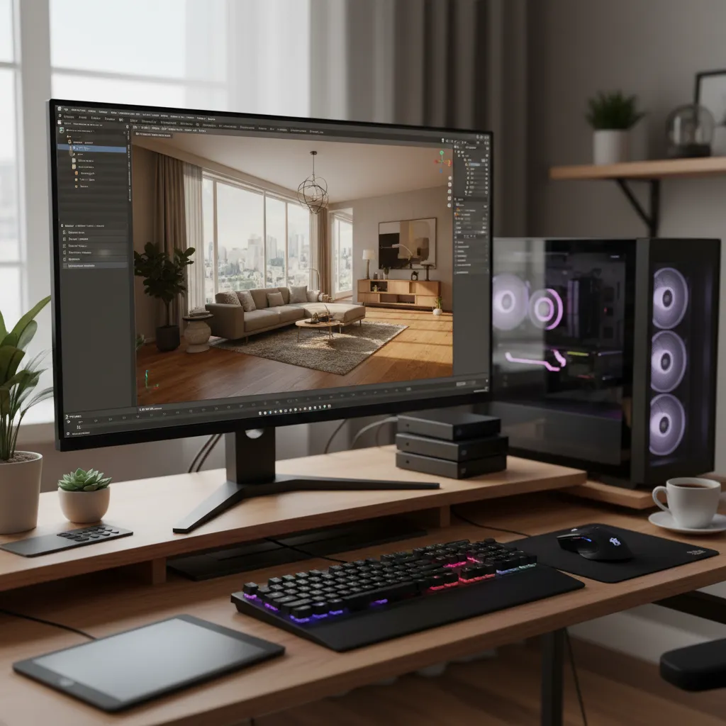 Blender Cycles rendering interface displaying a 3D scene being rendered