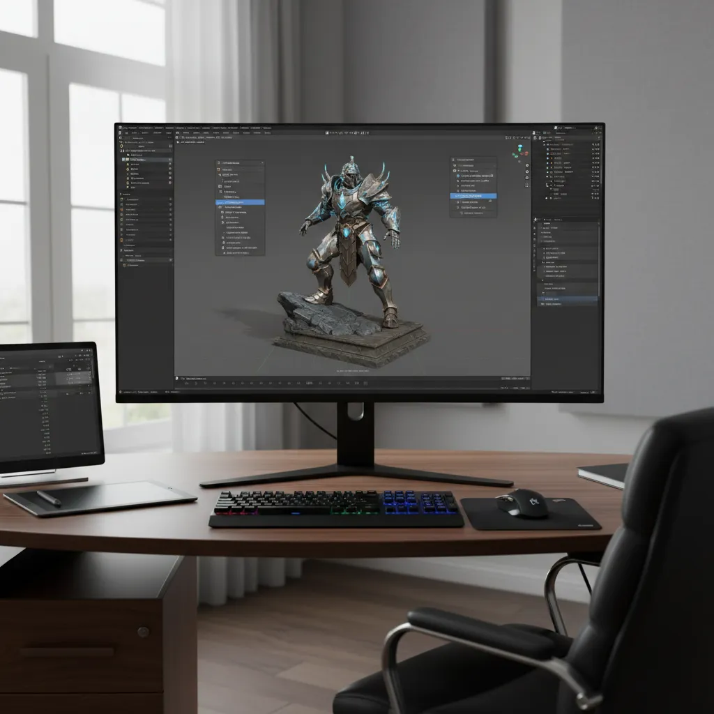 Blender interface showing export menu with COLLADA DAE option selected
