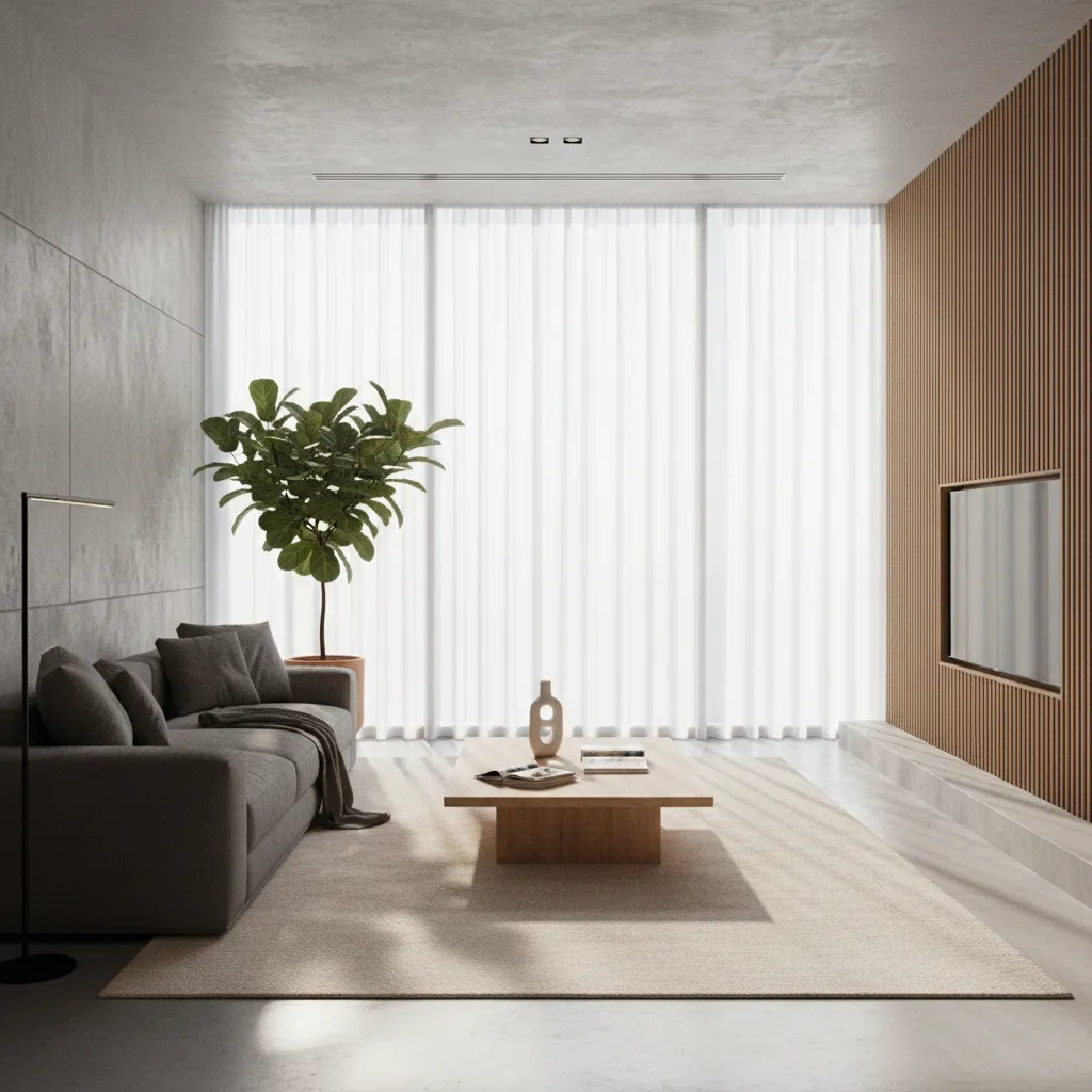 High quality interior render with dramatic lighting produced in Blender
