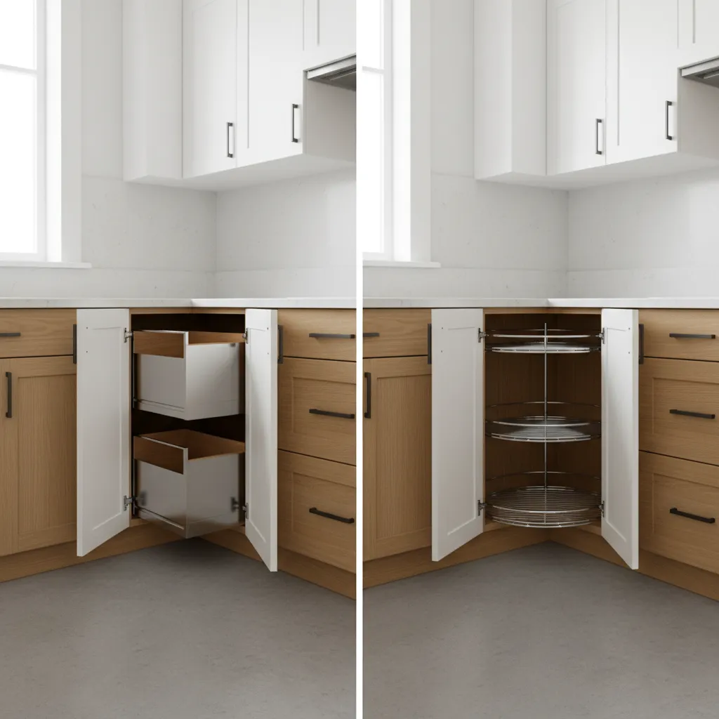 Blind Corners vs Diagonal Corner Cabinets