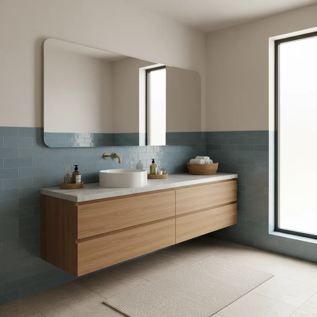 How to Fix Blue and Brown Bathroom Color Mismatches