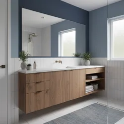 Choose the Perfect Blue Shade for Brown Bathrooms
