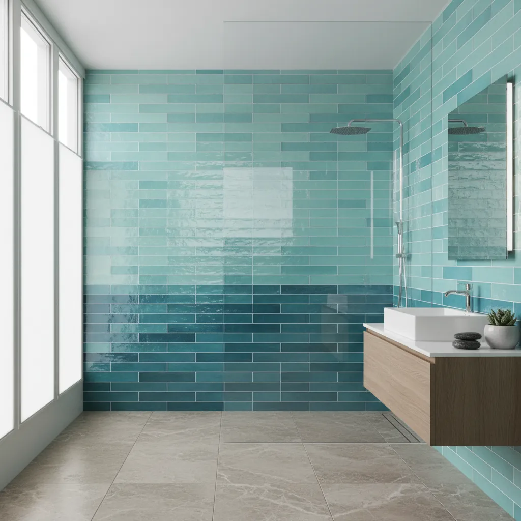 Aquamarine vs Teal & Turquoise Tiles