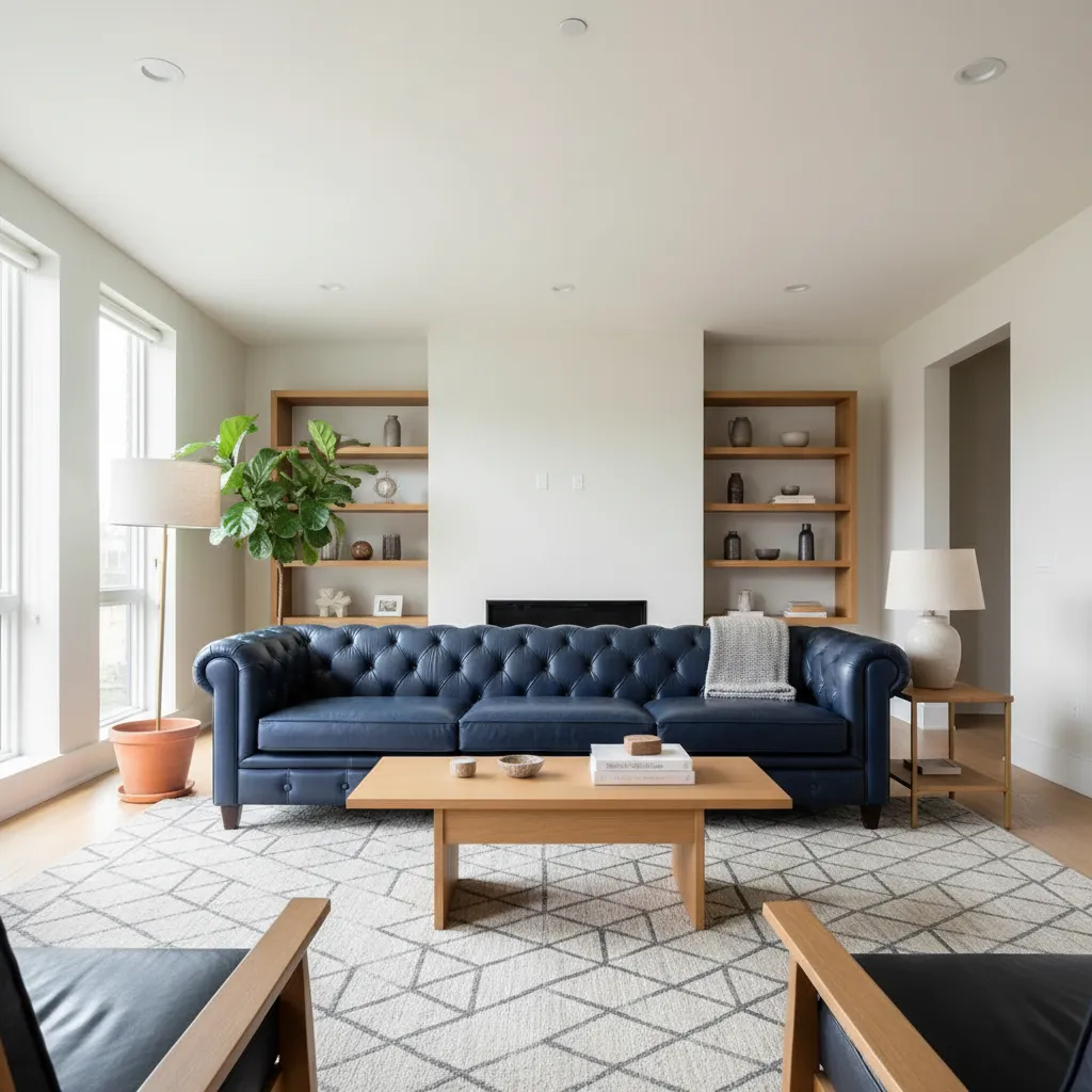 Blue Leather Sofa Mistakes (and 6 Easy Fixes): Common decorating mistakes people make with a blue leather sofa and practical designer fixes to rebalance color, texture, lighting, and layout.