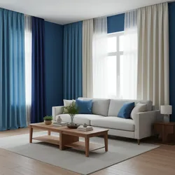 Best Curtain Colors to Pair With Different Shades of Blue Living Rooms
