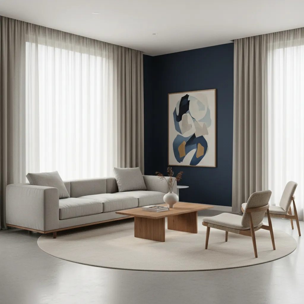 Designer Rules for Choosing Curtains in Blue Interior Design