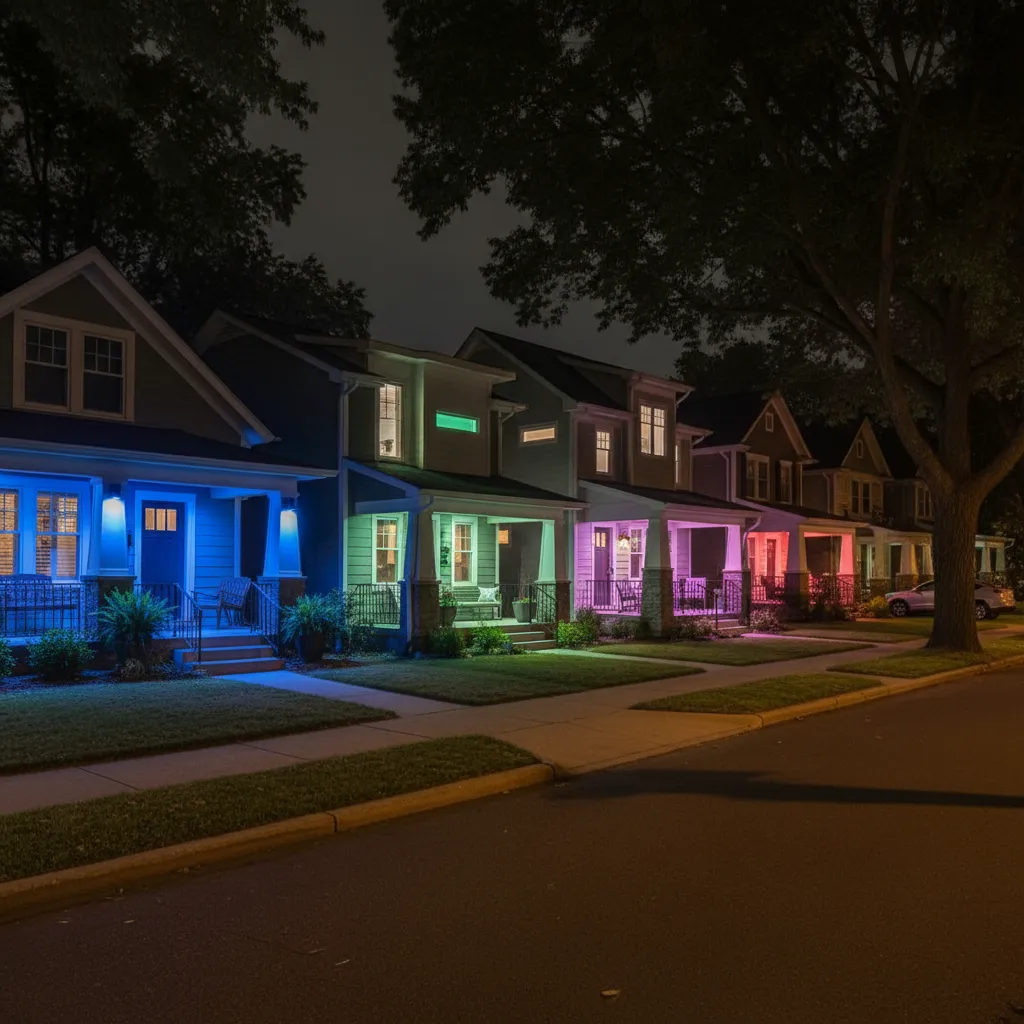 Blue Porch Lights vs Other Awareness Light Colors Meaning and Public Perception