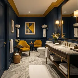 How Hotels and Interior Designers Use Blue and Yellow Bathroom Themes