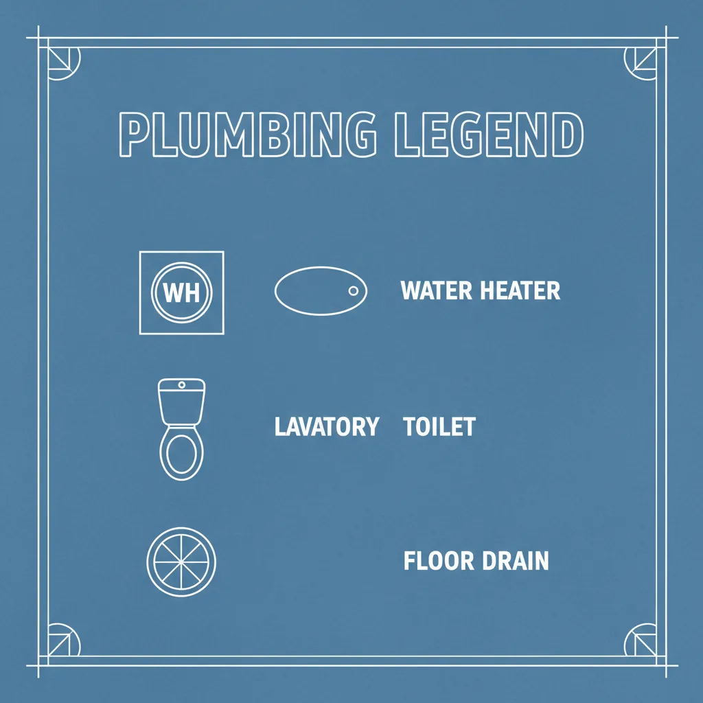 Typical Water Heater Symbols Used in Blueprints