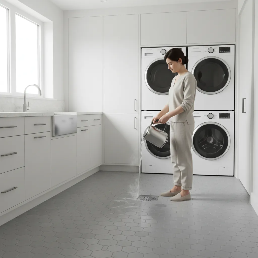 Using Boiling Water, Vinegar, and Salt