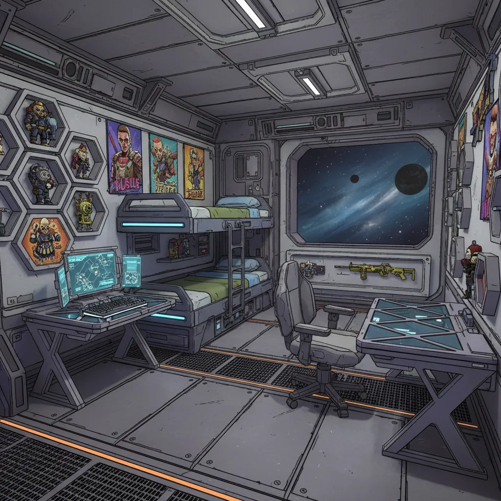 Sanctuary III player room showing decoration placement spots