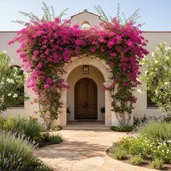 How I Train Bougainvillea for Bigger Entryway Blooms
