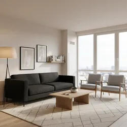 How to Brighten a Living Room With a Black Couch