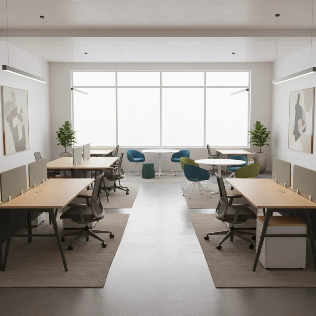 Flexible workspace design for growing real estate brokerage teams