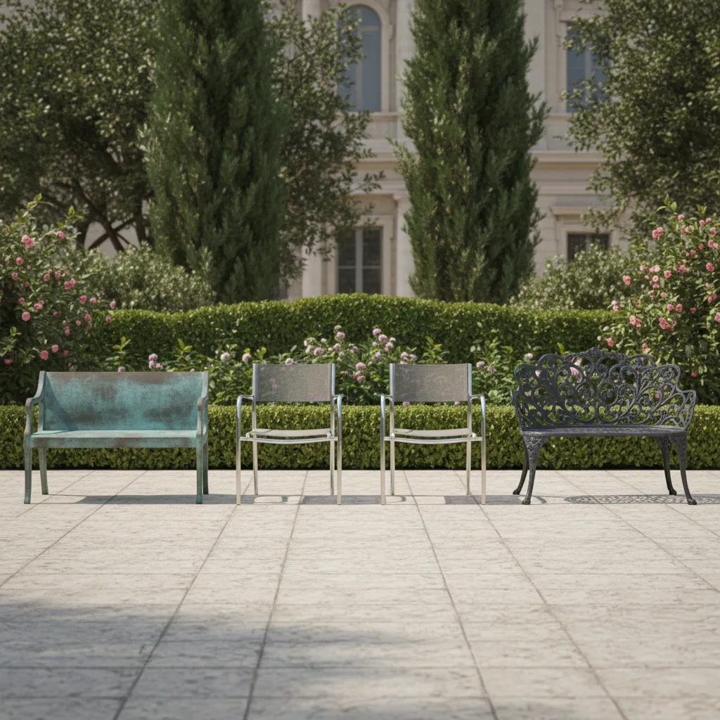 Bronze vs Aluminum vs Cast Iron Garden Furniture: Material Comparison Guide