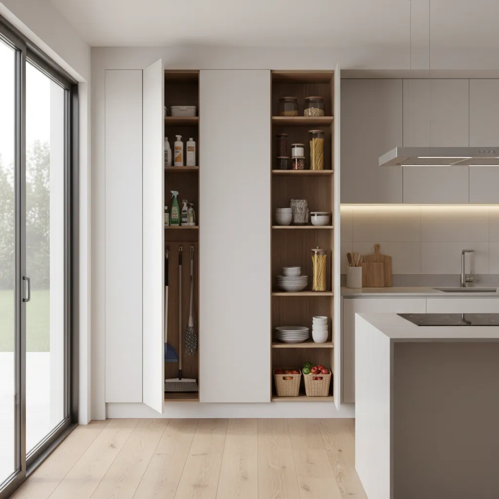 Broom Cabinet vs Pantry Cabinet Which Saves More Kitchen Space