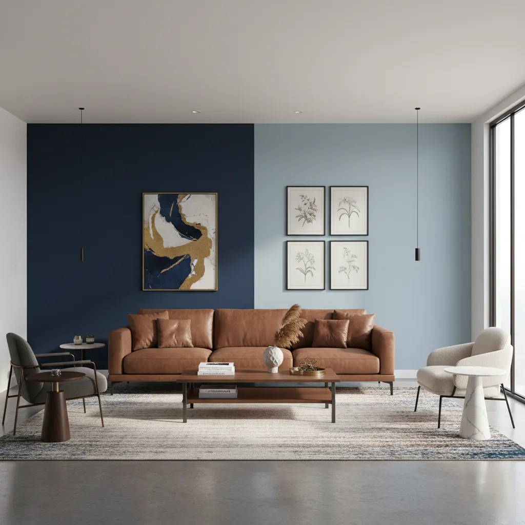Brown vs Navy Blue vs Light Blue Living Room Palettes: Which Combination Works Best