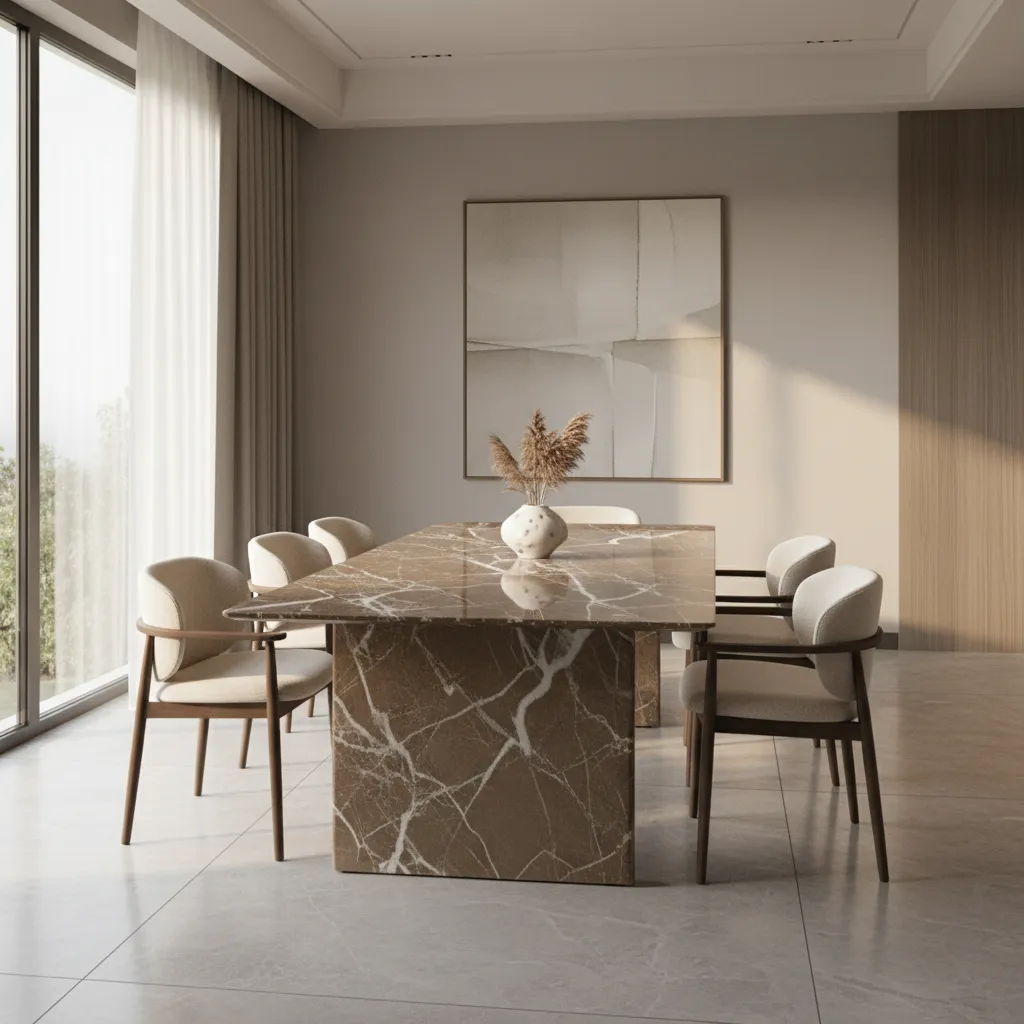 How to Maintain and Protect a Brown Marble Dining Table