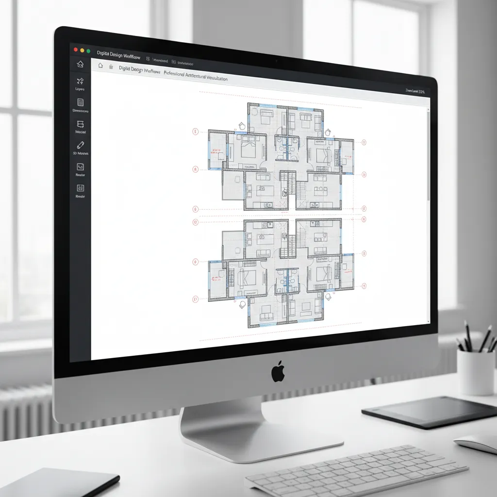 Browser extension capturing a full page screenshot of a long architectural floor plan