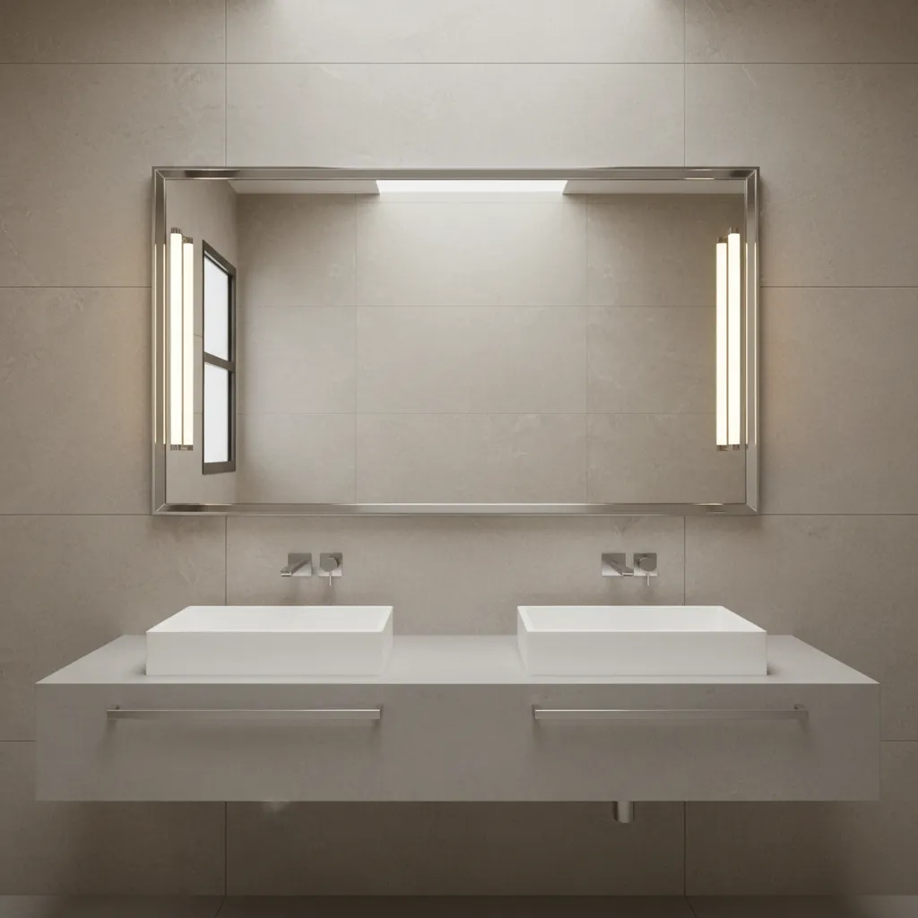 Brushed Nickel vs Chrome Bathroom Lighting