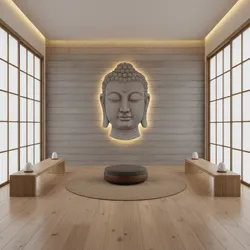 LED vs Halogen vs Ambient Lighting for Buddha Wall Art Displays