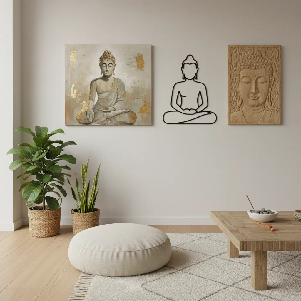 Types of Gautam Buddha Wall Art: Canvas vs Metal vs Wooden Designs