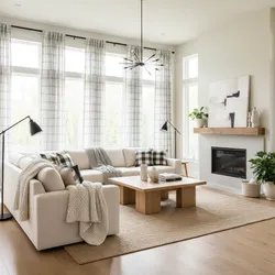 How Designers Style Buffalo Plaid Curtains