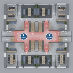 Fire Safety and Building Code Rules for Exit Placement in Floor Plans