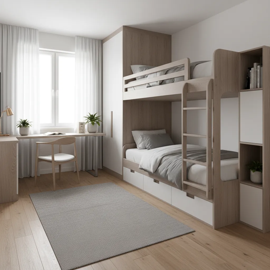 How to Arrange Furniture Around a Bunk Bed in a Small Bedroom