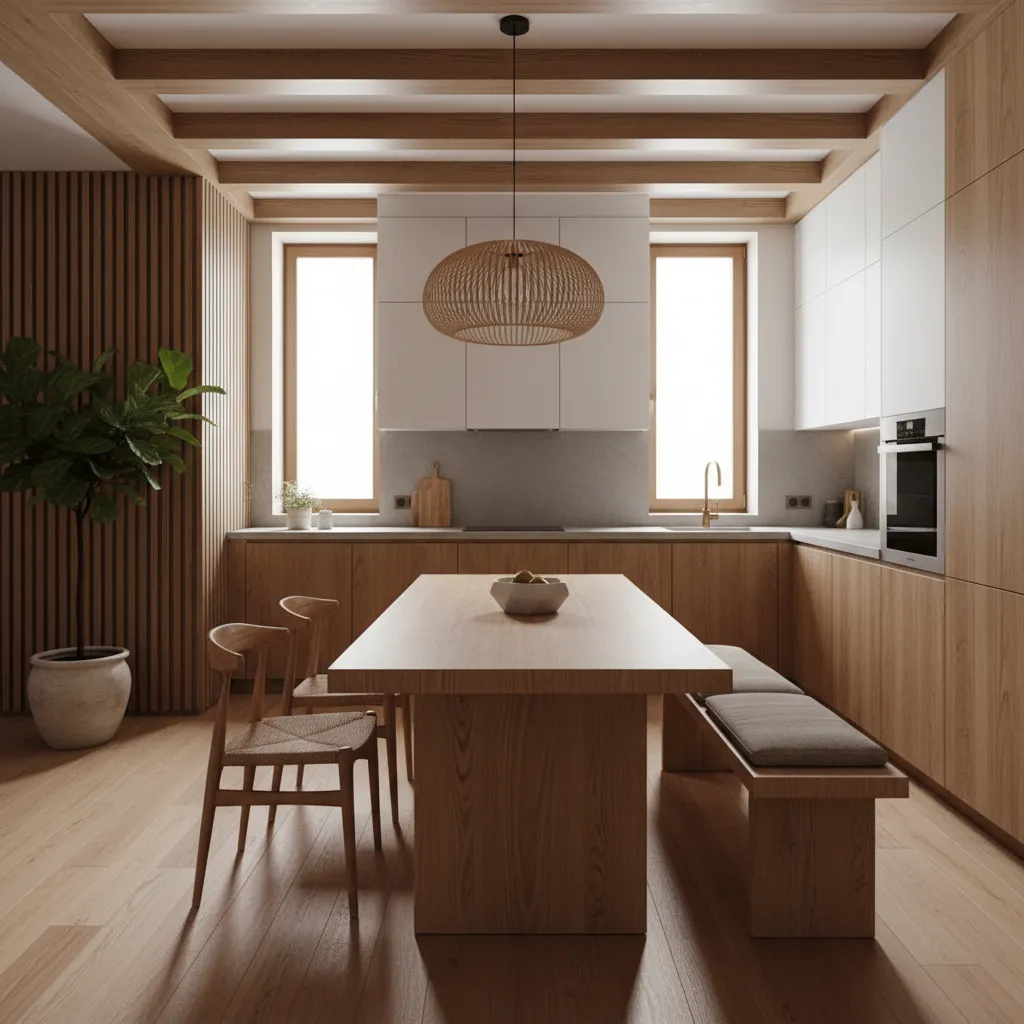Optimizing Seating Layout Around a Butcher Block Kitchen Table