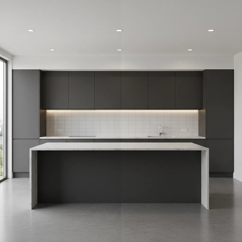 Comparison of matte and semi gloss kitchen cabinet finishes