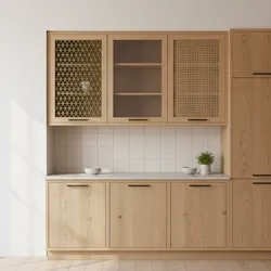 Decorative Metal Mesh vs Glass vs Cane for Cabinet Doors