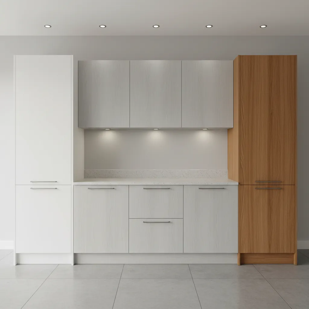 Cabinet Skin Materials Compared PVC vs Veneer vs Laminate