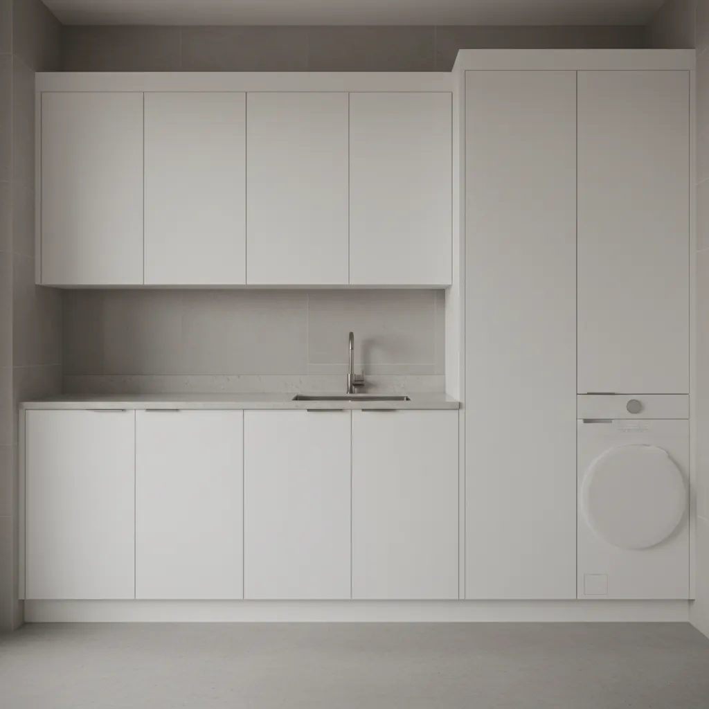 Laundry cabinet width modules showing 12 15 18 21 and 24 inch cabinet units