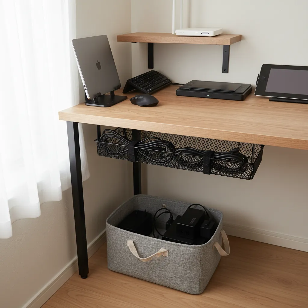 Tips 3: 収納技巧で“見せない配線・見せるガジェット”を両立